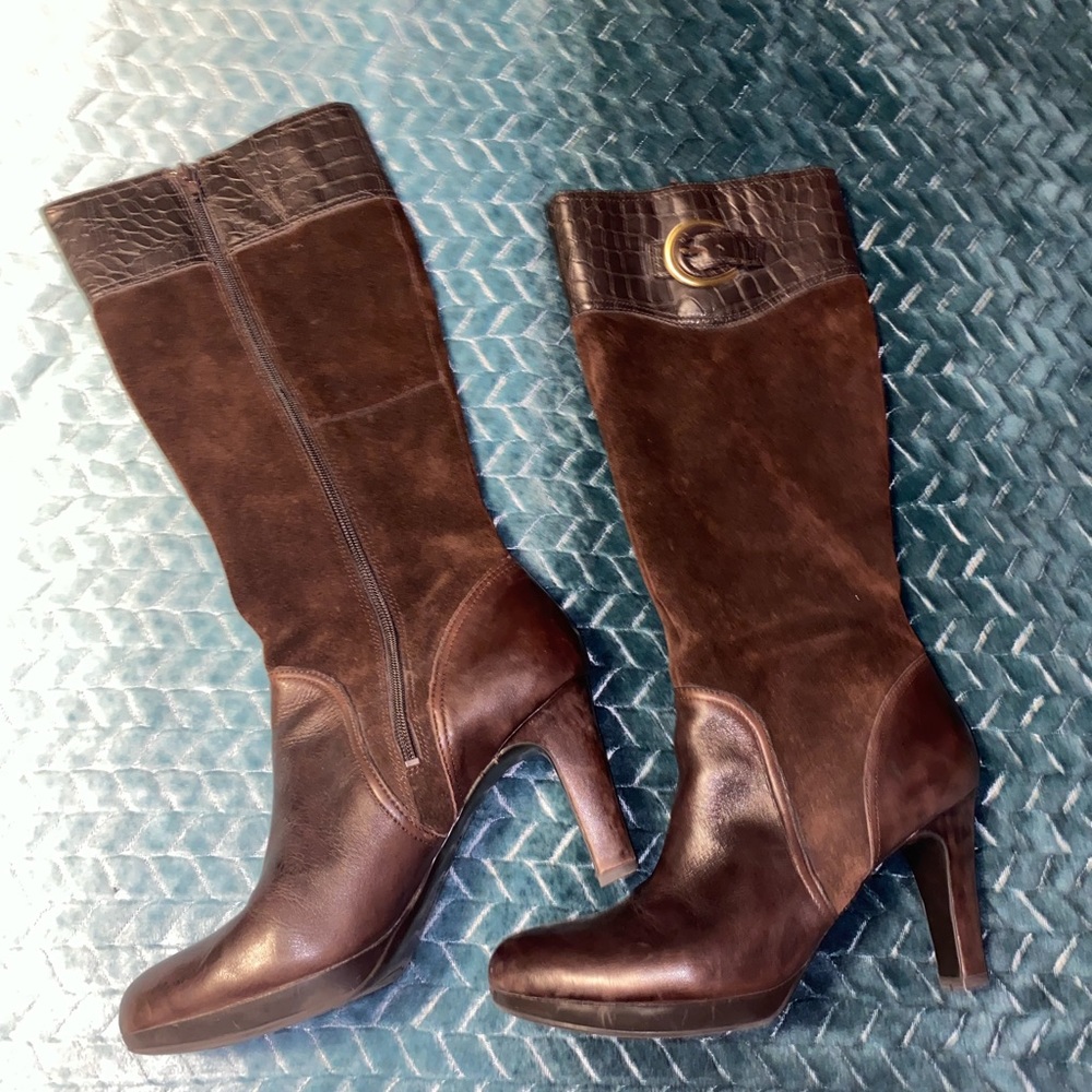 Leather boots